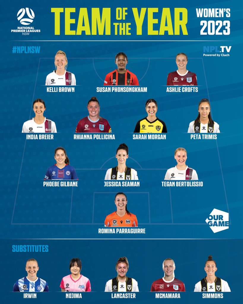 The 2023 NPL NSW Women's Team of the Year