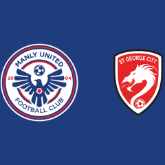 Manly United were left heartbroken by a dramatic late equaliser against St George City in a 1-1 draw at Penshurst Park on Saturday night.