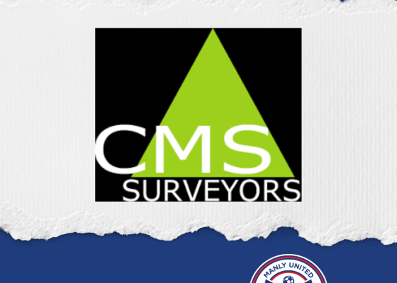 A proud sponsor of Manly United, CMS Surveyors has the ability to undertake projects ranging from residential surveys to multi-million-dollar commercial developments - look out for their signage at Cromer Park!