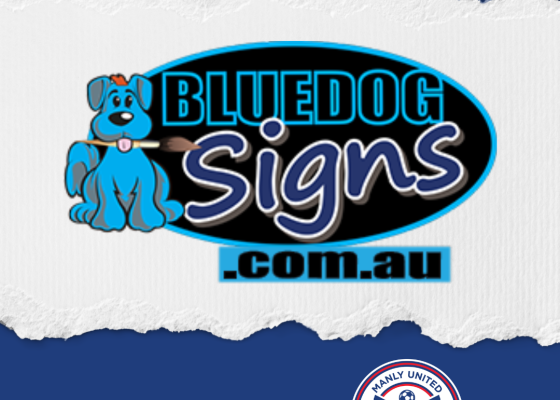 Bluedog Signs is a Northern Beaches based signage company and a proud sponsor of Manly United Football Club for the 2023 season.