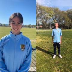 Manly United Football Club congratulates Ruby Vernon from our Girls Youth League Under-18 team and Caelan Marshall-Witte from our Boys Youth League Under-16 team on their participation in this year's School Sports Australia National Championships! Photos supplied.