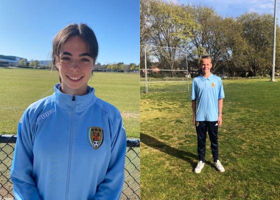 Manly United Football Club congratulates Ruby Vernon from our Girls Youth League Under-18 team and Caelan Marshall-Witte from our Boys Youth League Under-16 team on their participation in this year's School Sports Australia National Championships! Photos supplied.